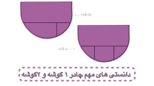 تفاوت چادر یک گوشه و دو گوشه